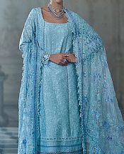 Sobia Nazir Turquoise Lawn Suit- Pakistani Designer Lawn Suits