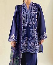 Sobia Nazir Royal Blue Lawn Suit- Pakistani Lawn Dress
