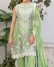Sobia Nazir Light Green Lawn Suit- Pakistani Designer Lawn Suits