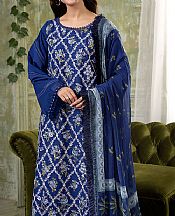 Sobia Nazir Navy Blue Lawn Suit- Pakistani Lawn Dress