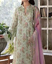Sobia Nazir Sage Green Lawn Suit- Pakistani Designer Lawn Suits