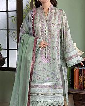 Sobia Nazir Light Turquoise Lawn Suit- Pakistani Designer Lawn Suits
