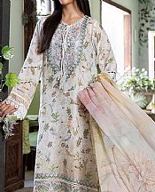 Sobia Nazir Off-white Lawn Suit- Pakistani Designer Lawn Suits