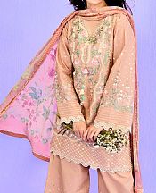 Pastel Pink Lawn Suit