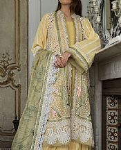 Sobia Nazir Sand Gold Lawn Suit- Pakistani Designer Lawn Suits