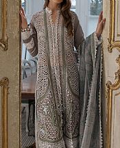 Sobia Nazir Vampire Grey Lawn Suit- Pakistani Designer Lawn Suits