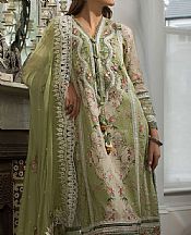 Sobia Nazir Green Spring Rain Lawn Suit- Pakistani Designer Lawn Suits