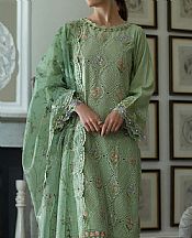 Sobia Nazir Spanish Green Lawn Suit- Pakistani Designer Lawn Suits