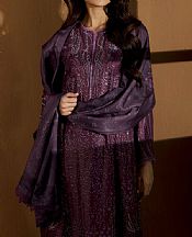 Sobia Nazir Plum Herringbone Suit- Pakistani Winter Clothing