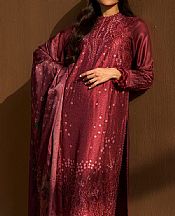 Sobia Nazir Light Carmine Pink Herringbone Suit- Pakistani Winter Dress