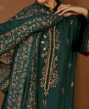 Sobia Nazir Green Khaddar Suit- Pakistani Winter Clothing