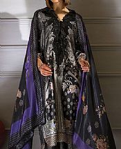 Sobia Nazir Black Silk Suit- Pakistani Designer Chiffon Suit