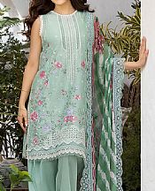 Sobia Nazir Summer Green Lawn Suit- Pakistani Designer Lawn Suits