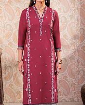 So Kamal Crimson Lawn Suit (2 Pcs)- Pakistani Designer Lawn Suits