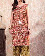 So Kamal Rust Lawn Suit (2 Pcs)- Pakistani Lawn Dress