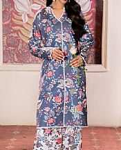 So Kamal Cadet Grey Lawn Suit (2 Pcs)- Pakistani Designer Lawn Suits