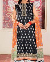 So Kamal Black Lawn Suit- Pakistani Designer Lawn Suits