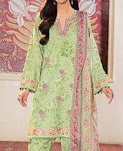 So Kamal Pastel Green Lawn Suit- Pakistani Designer Lawn Suits