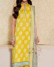 So Kamal Golden Yellow Lawn Suit- Pakistani Lawn Dress