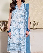 So Kamal Cadet Blue Lawn Suit- Pakistani Lawn Dress