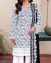 So Kamal White/Black Lawn Suit- Pakistani Designer Lawn Suits