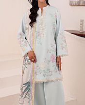 Light Turquoise Lawn Suit (2 Pcs)