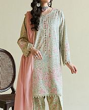 Light Green Lawn Suit