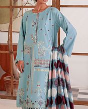 Turquoise Lawn Suit