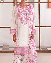 White/Pink Lawn Suit