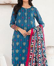 So Kamal Teal Blue Khaddar Suit- Pakistani Winter Clothing