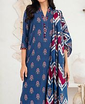 So Kamal Navy Blue Khaddar Suit- Pakistani Winter Dress