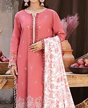 So Kamal Light Carmine Pink Khaddar Suit- Pakistani Winter Clothing