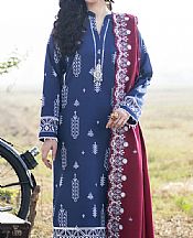 So Kamal Ivory Khaddar Suit- Pakistani Winter Dress