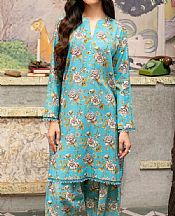 So Kamal Turquoise Khaddar Suit (2 Pcs)- Pakistani Winter Dress