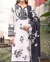 So Kamal White/Black Khaddar Suit- Pakistani Winter Dress