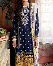 So Kamal Dark Blue Khaddar Suit- Pakistani Winter Dress