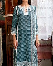 So Kamal Teal Khaddar Suit- Pakistani Winter Dress