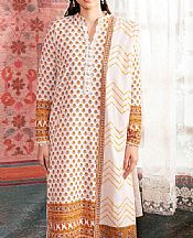 So Kamal White/Mustard Khaddar Suit- Pakistani Winter Clothing