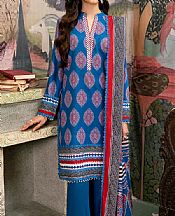 So Kamal Zinc Blue Khaddar Suit- Pakistani Winter Clothing