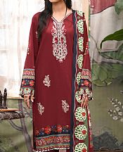 So Kamal Maroon Khaddar Suit- Pakistani Winter Dress