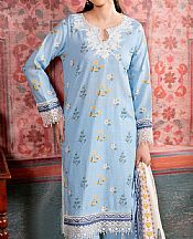So Kamal Baby Blue Khaddar Suit- Pakistani Winter Clothing