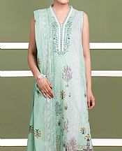So Kamal Mint Green Cambric Suit- Pakistani Lawn Dress