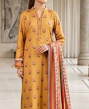 Pastel Orange Lawn Suit