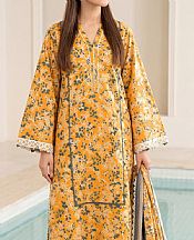 Orange Lawn Suit