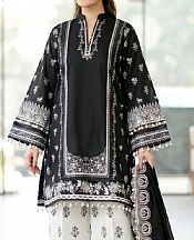 Black/Off White Lawn Suit