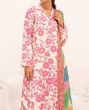 So Kamal Off White/Pink Lawn Suit- Pakistani Designer Lawn Suits