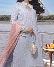 So Kamal Lavender Grey Lawn Suit- Pakistani Lawn Dress