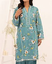 So Kamal Greyish Teal Lawn Suit (2 pcs)- Pakistani Lawn Dress
