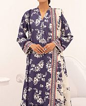 So Kamal Purple Taupe Lawn Suit (2 pcs)- Pakistani Lawn Dress