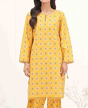 So Kamal Light Mustard Lawn Suit (2 pcs)- Pakistani Designer Lawn Suits